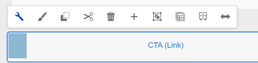 CTA toolbar, featuring the edit wrench.